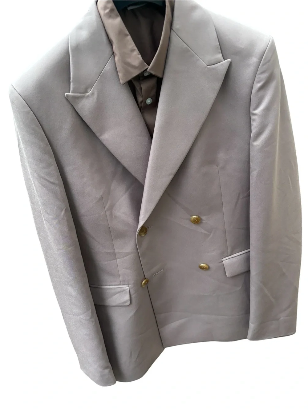ASOS Design Mens Double Breasted Suit Dusty Pink 36R Pants Shirt 30 32 Nordstrom